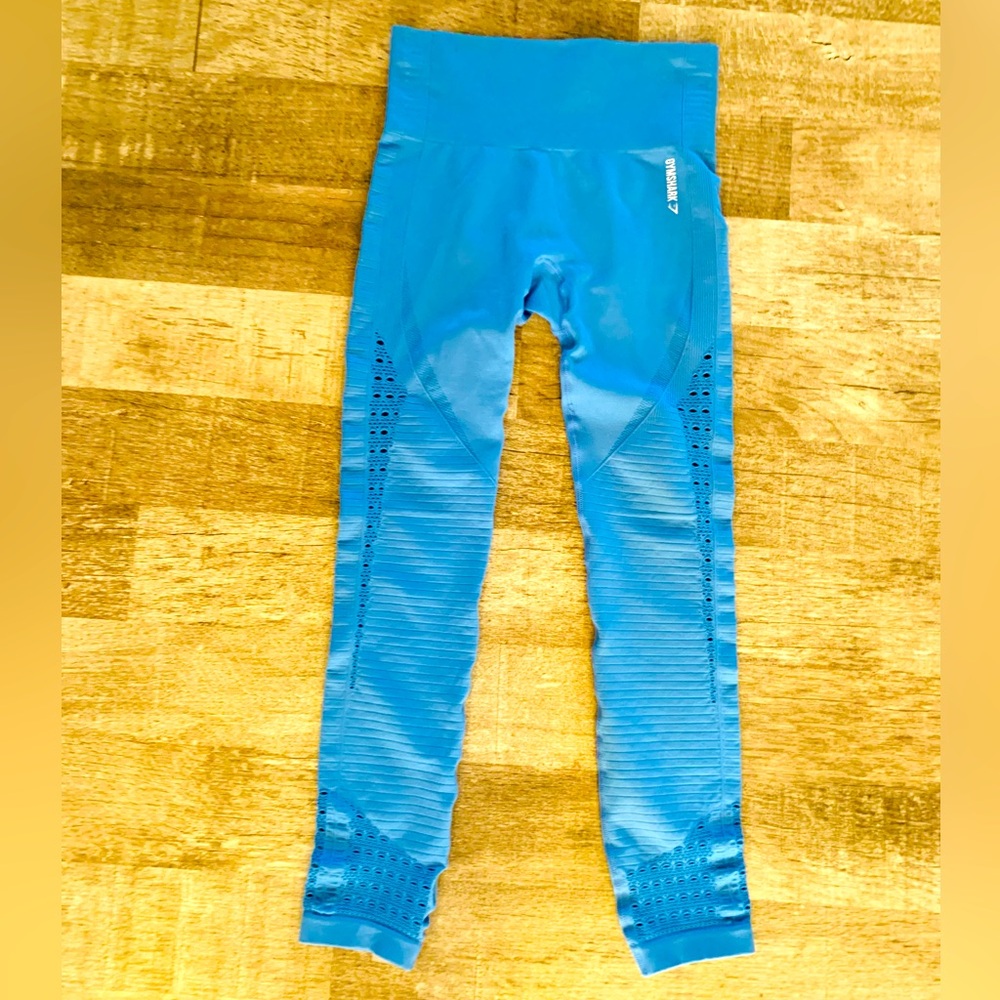 Womens Blue Gymshark Leggings Size Small